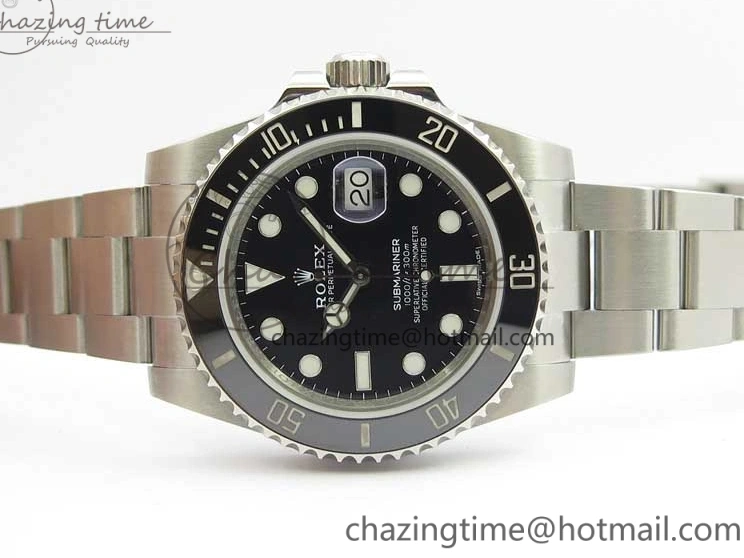 MiroTime 0119 Timeless Submariner 116610 LN Black Ceramic ZZF 904L 1:1 Best Edition on SS Bracelet A 3236